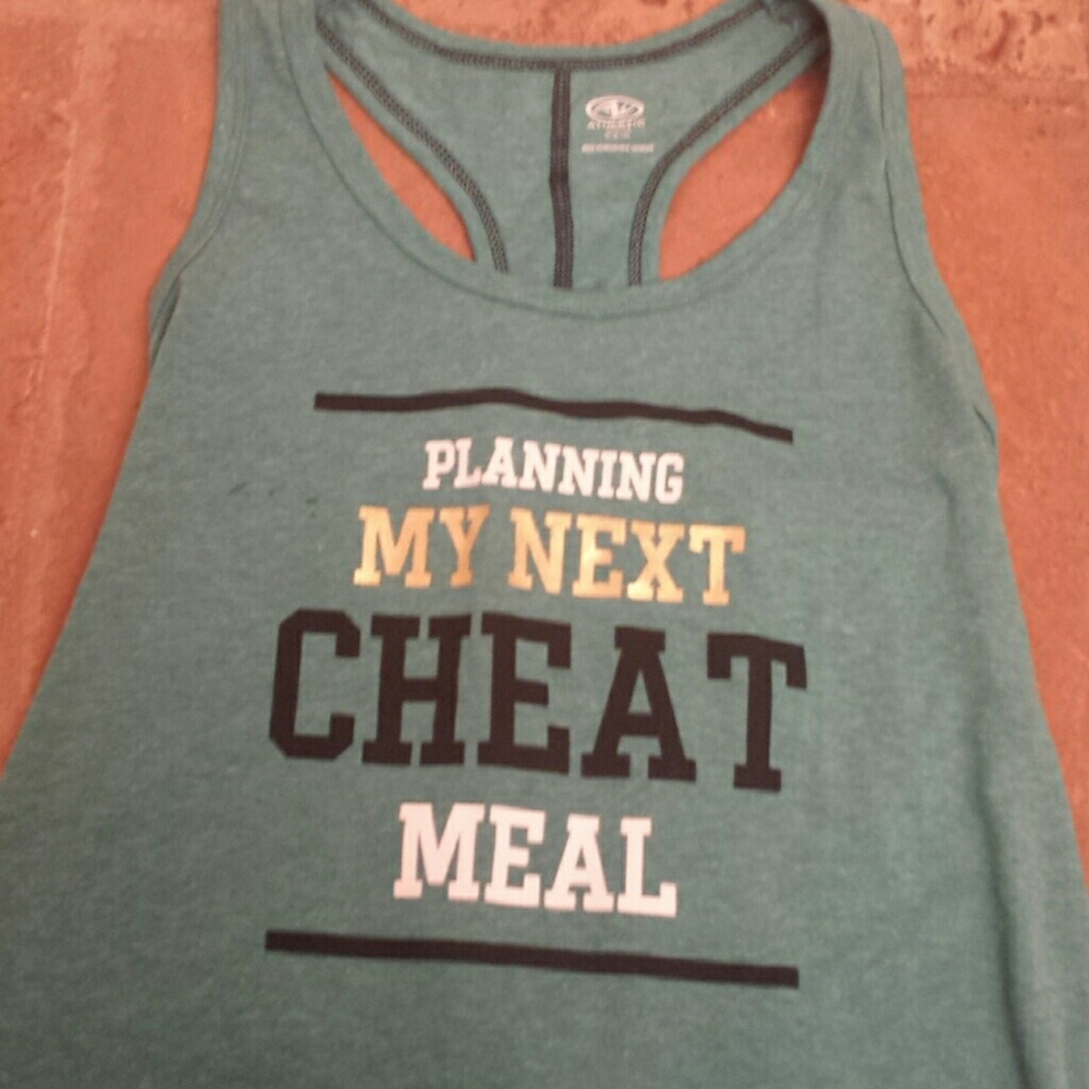 An athletic tank top